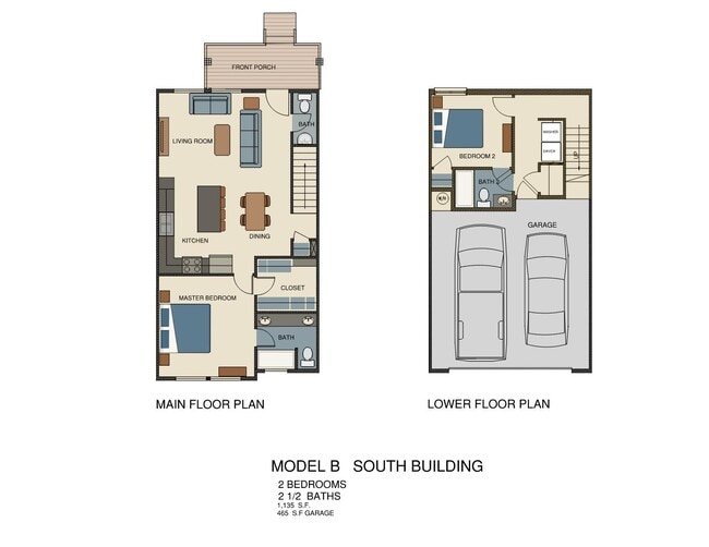 Modelo B - Suites de 2 dormitorios y 2,5 baños - 5334 Kenneth Ave