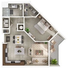 Cypress | 1x1 | 882 sf