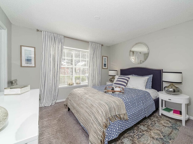 Experience the serenity of this beautifully designed bedroom, where comfort meets style.