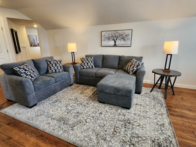 Apartamento 201 Sala de estar - Summer Street Apartments