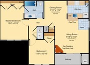 2HAB/1BA