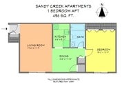 1-Bed Floor Plan