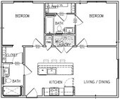 2 bd / 2ba