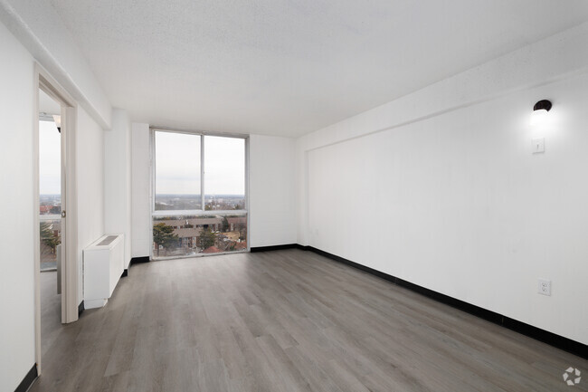 1BR, 1BA - 482SF - Living Room - Chapel View Apartments