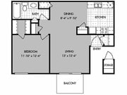 A 1bd/1ba 723 sf