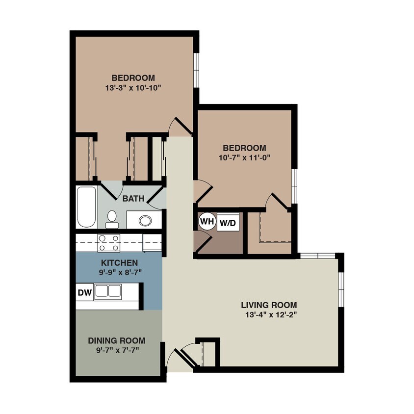 Floor Plan - Remodel 2 Bedroom