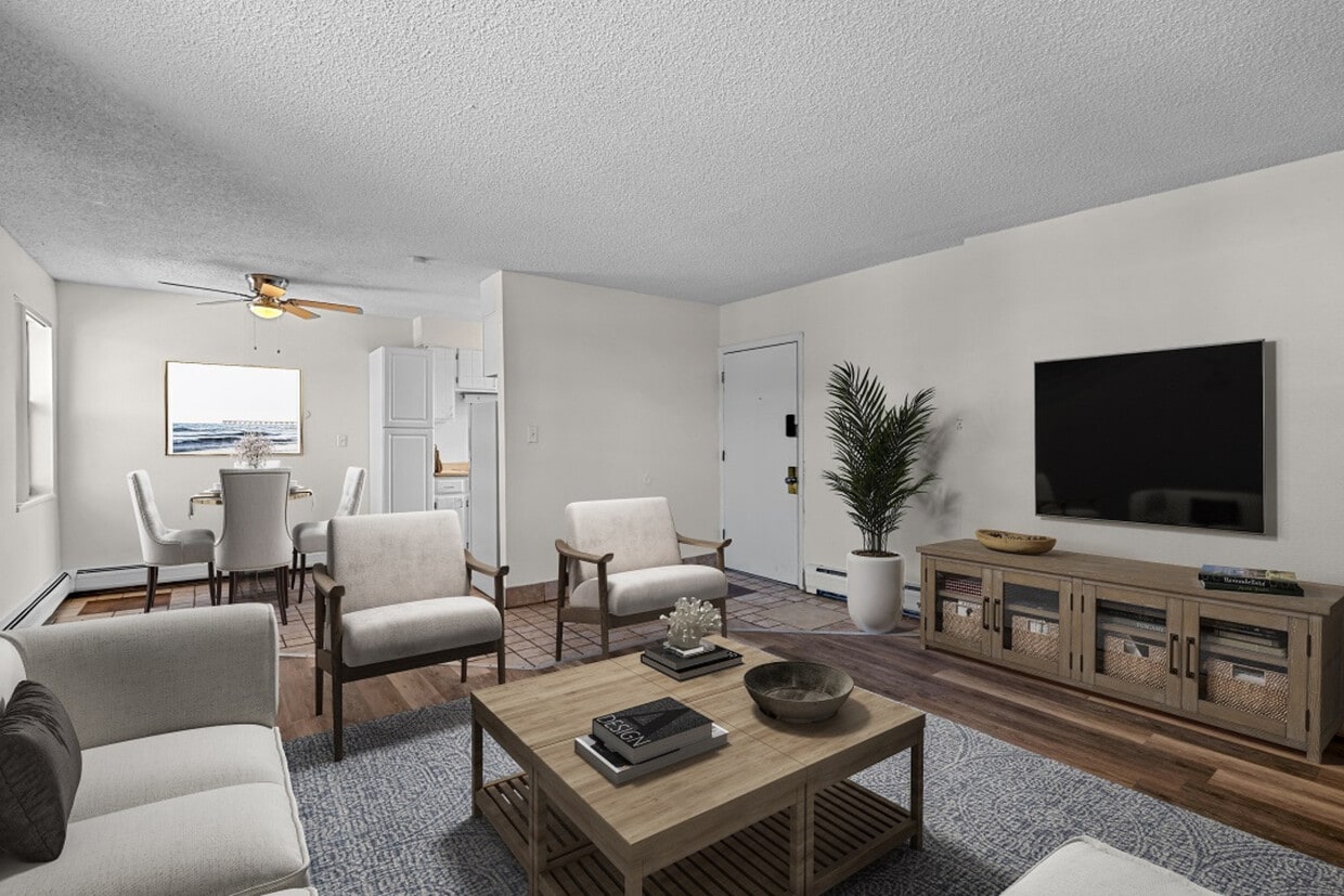 2 BR, 1 BA - Living Room - Flats at Fitz