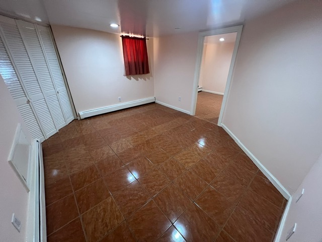 Bedroom w large walk in closet - 113 Oakwood Ave Apartments Unit 1bd Cliffside Park