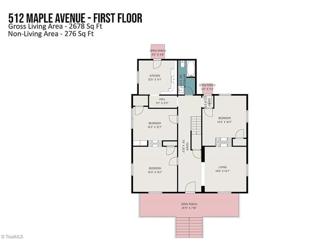 Photo - Amazing 7 Bedroom 2 bathroom updated home for rent in Burlington, NC