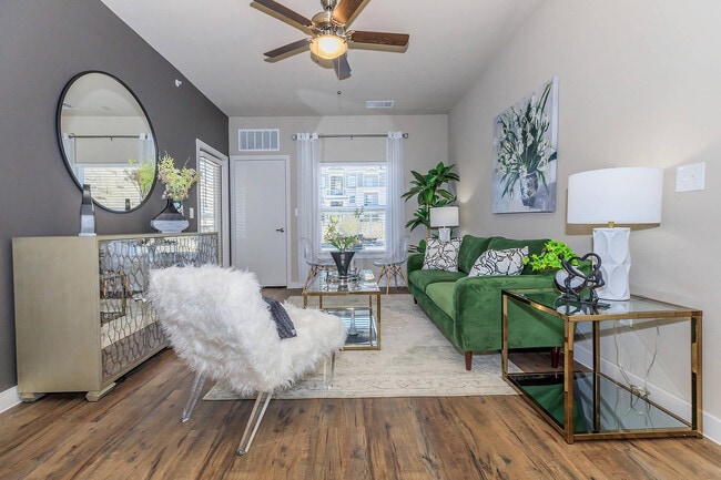 Vantage at McKinney Falls A1 Living Room