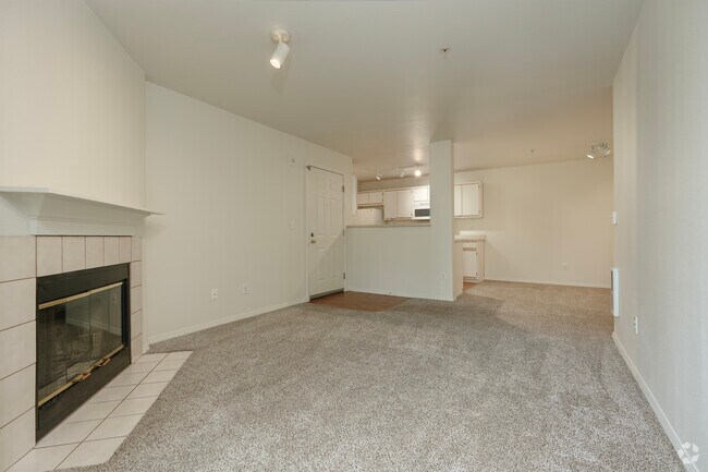 2BR , 1BA - 855SF - Sala de estar