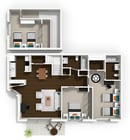 The Townhouse - XL Suite Floorplan