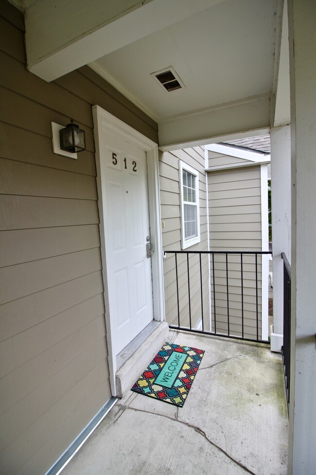 Front door with keypad - 141 E Boyd Dr Townhome