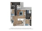2 Beds 2 Baths B2.1