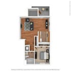 The Saxon: Beds - 1: Baths - 1: SqFt Range - 612 to 612