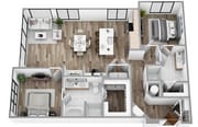 O - 2 Bedroom / 2 Bath