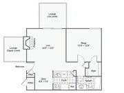 Hampton | 674 Square Foot One Bedroom