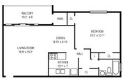 1BR/1BA