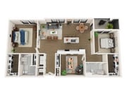 Penthouse E Floorplan View