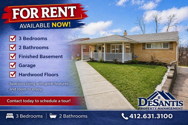 Building Photo - 3-bedroom, 2-bath home in West Mifflin