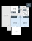 2 Bed, 1 Bath