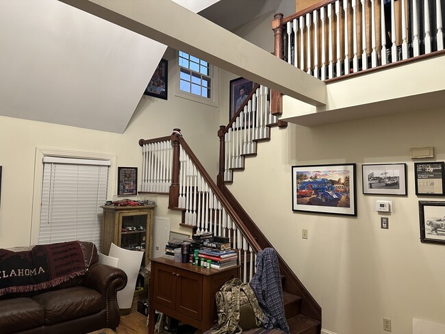 Beautiful newel & spindle Stair case - 1203 E 25th St Unit Luxury Garage Apt