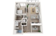Plan B7 | 1 bedroom + den, 1 bathroom