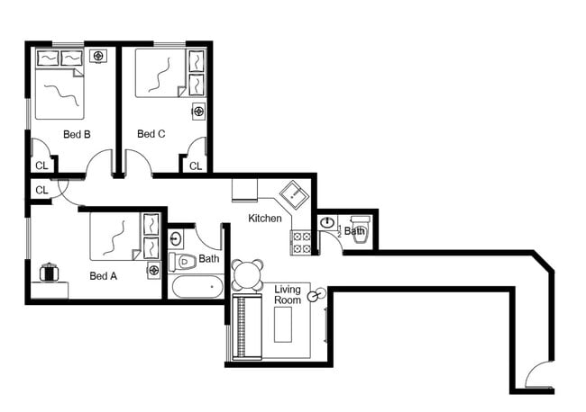Photo - Room in Shared 3 bed/1.5 bath home Unit B