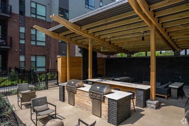 Outdoor Pool Grilling Station