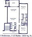 2BR/1.5BA