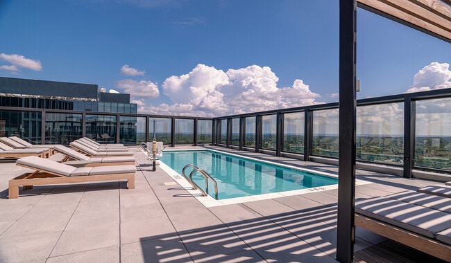 Enjoy your resort style pool from above the clouds
