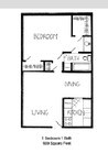 1BR/1BA