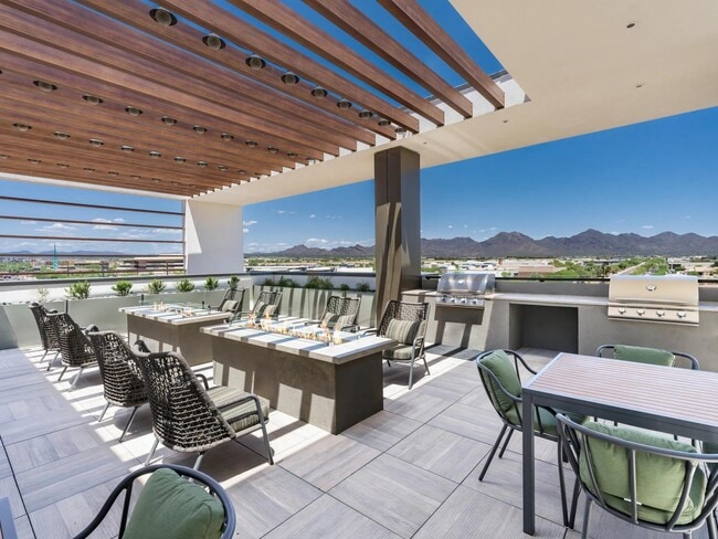 Enhance your daily routine with rooftop grilling stations, chic lounge seating, and inviting fire features—ideal for relaxing or socializing with neighbors.