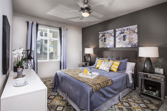 Spacious master suites include energy-efficient ceiling fans