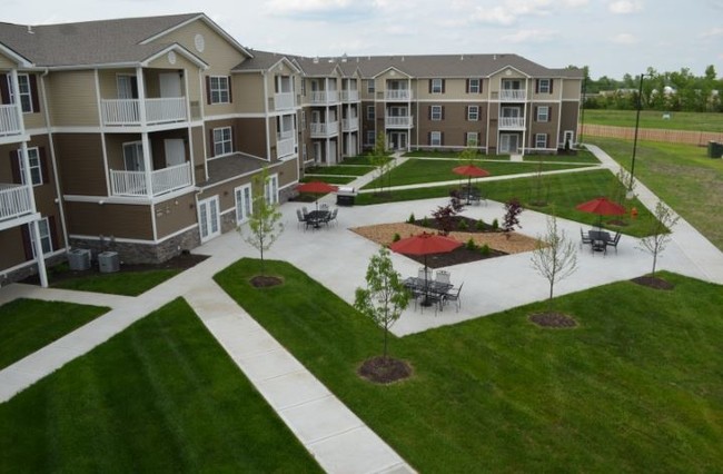 Courtyard View - Connect55+ Independence Senior Community 55+ Rental