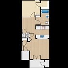 1 dormitorio/1 baño
