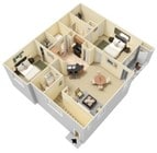 2BR/2BA