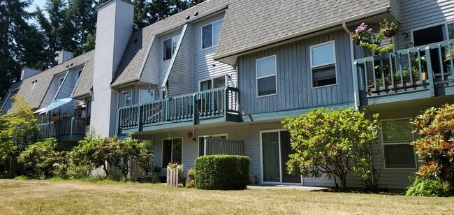 View of bldg back - sliding door - 20620 60th Ave W Unit D