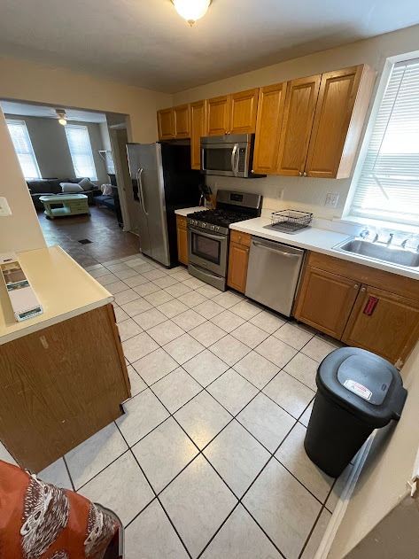 Kitchen with Living Room View