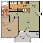 1BR, 1BA - 733SF
