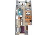 1 Bed, 1 Bath w/ Den- Updated