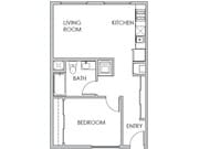 1BR/1BA