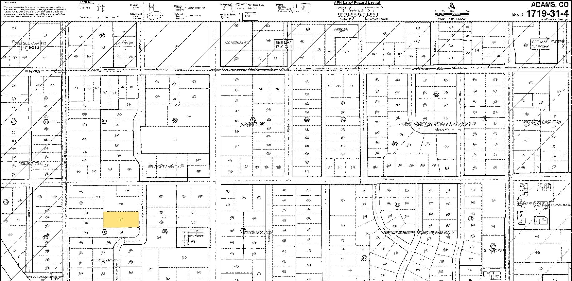 Plat Map - Quitman Grove Apartments