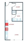 Studio, 1 Bath - Apt F