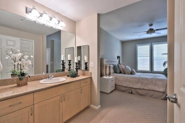 Master bedroom and sinks