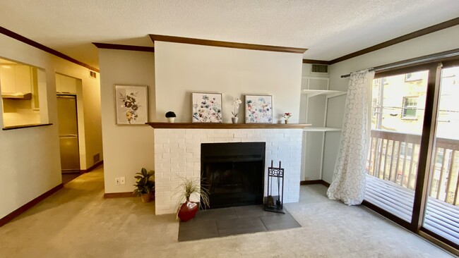 Wood burning Fireplace - 1720 3rd Ave S Condo Unit 205