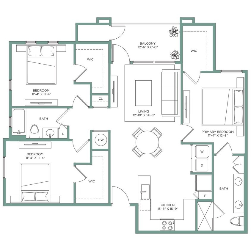 Floor Plan - 3x2 C1