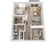Plan B10 | 1 bedroom + den, 1 bathroom