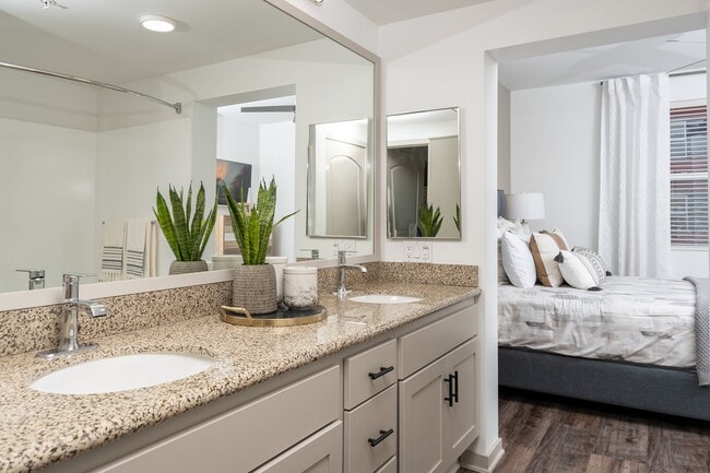 Double vanities available in select apartment homes