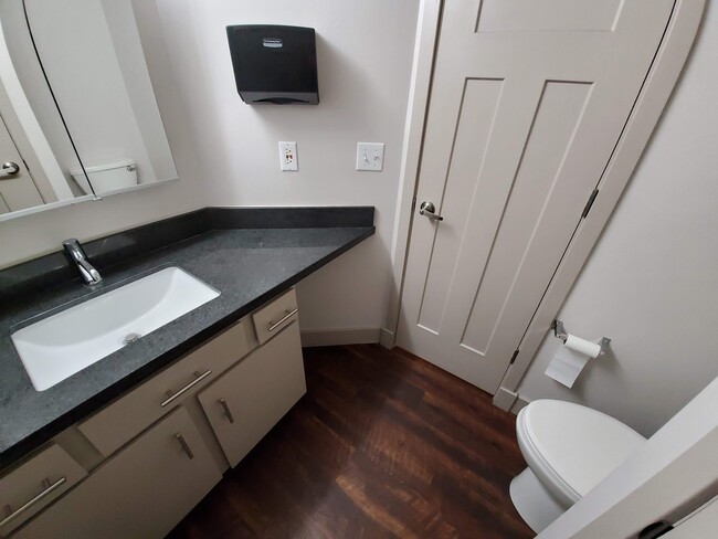 Downstairs with Paper Towel Dispenser